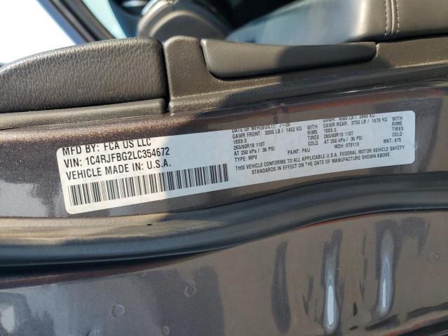 2020 JEEP GRAND CHER 1C4RJFBG2LC354672