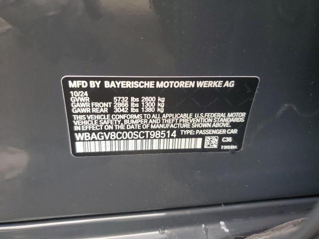2025 BMW M850XI WBAGV8C00SCT98514