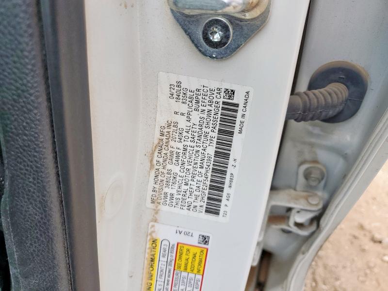 2023 HONDA CIVIC SPOR 2HGFE2F54PH543997