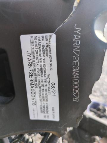 2021 YAMAHA MT09 D JYARN72E3MA000578