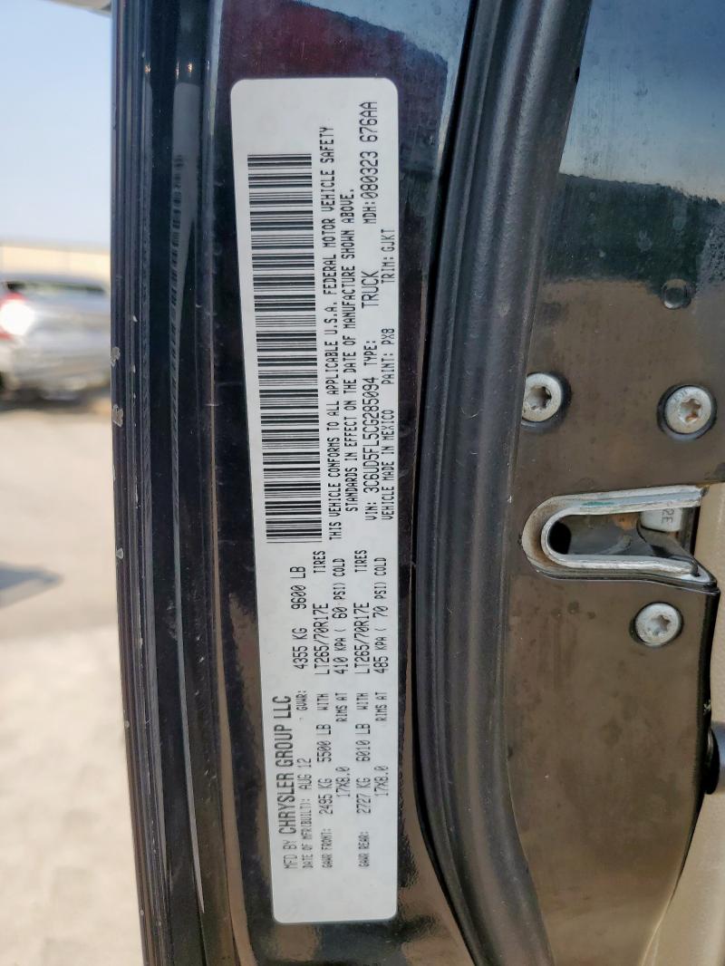 2012 DODGE RAM 2500 L - 3C6UD5FL5CG285094