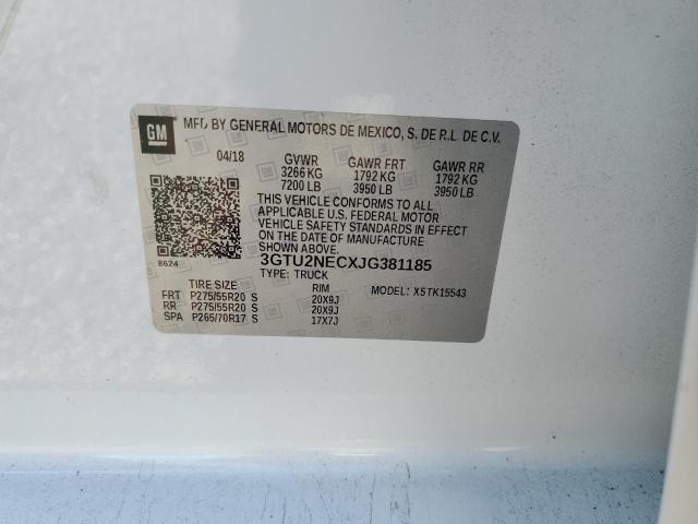 2018 GMC SIERRA K15 3GTU2NECXJG381185