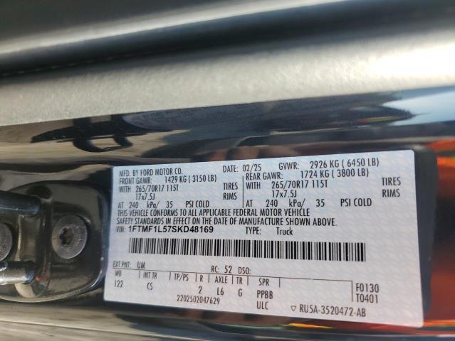 2025 FORD F150 XL 1FTMF1L57SKD48169