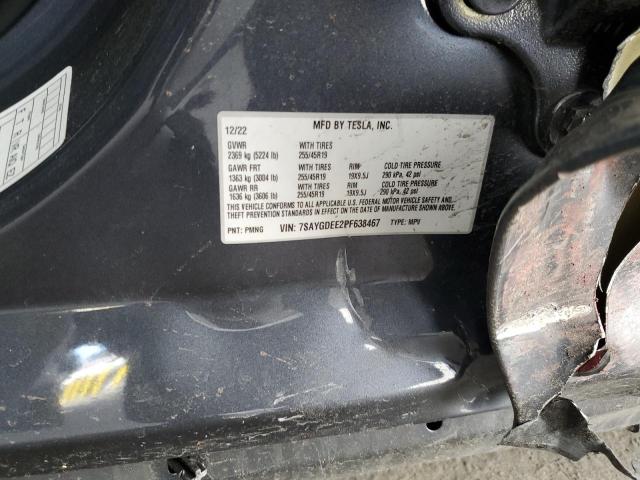 2023 TESLA MODEL Y 7SAYGDEE2PF638467
