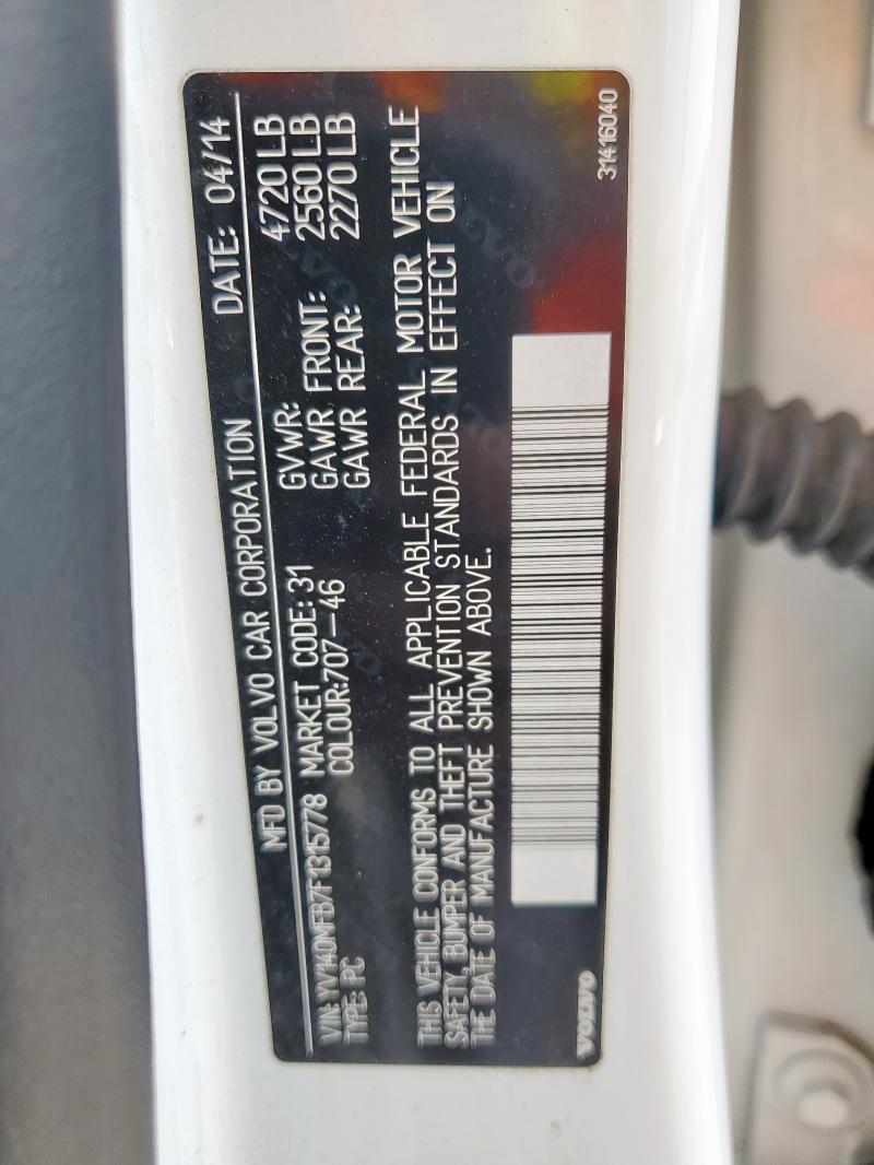 2015 VOLVO S60 PREMIE YV140MFB7F1315778
