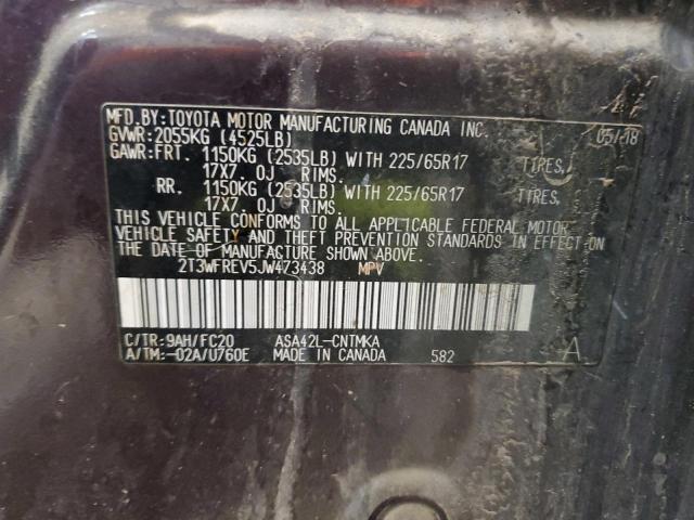 2018 TOYOTA RAV4 ADVEN - 2T3WFREV5JW473438