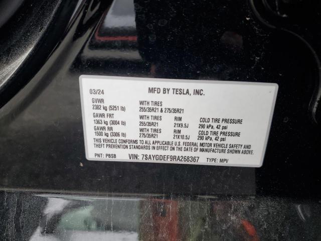 2024 TESLA MODEL Y 7SAYGDEF9RA268367