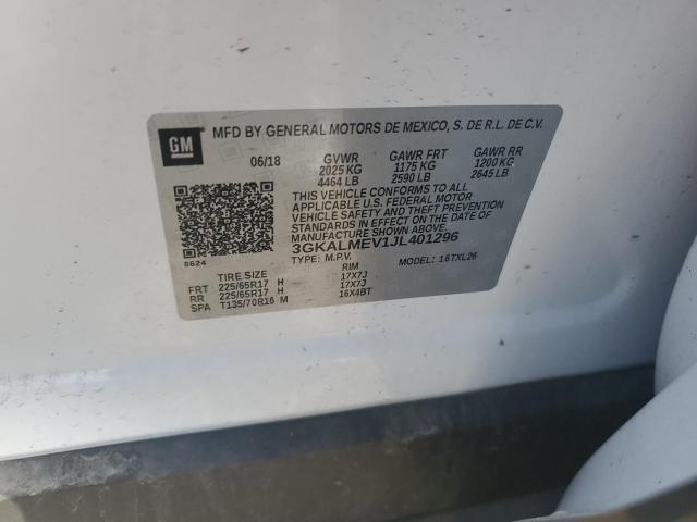 2018 GMC TERRAIN SL 3GKALMEV1JL401296
