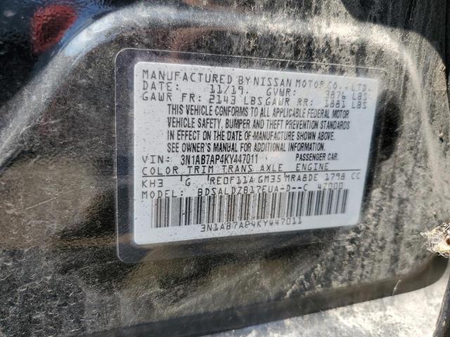 2019 NISSAN SENTRA S 3N1AB7AP4KY447011