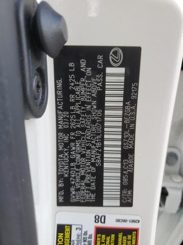 2020 LEXUS ES 350 ULT 58AFZ1B11LU071706