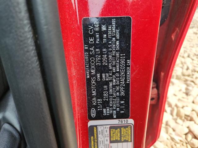 2019 KIA FORTE FE 3KPF24AD2KE059011