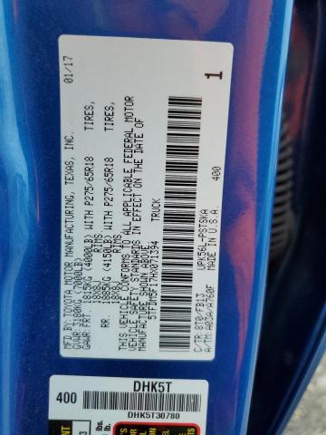 2017 TOYOTA TUNDRA CRE 5TFDM5F17HX071394