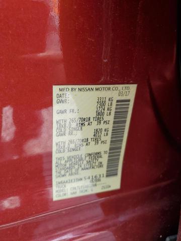 2017 NISSAN TITAN S 1N6AA1EJ3HN541631