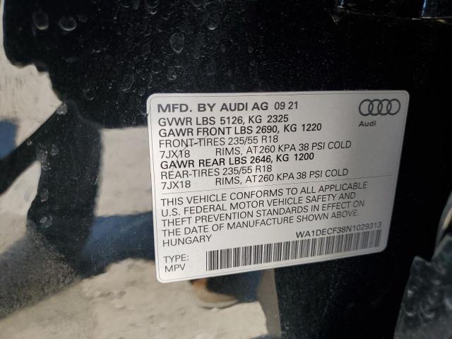2022 AUDI Q3 PREMIUM S LINE 45 WA1DECF38N1029313