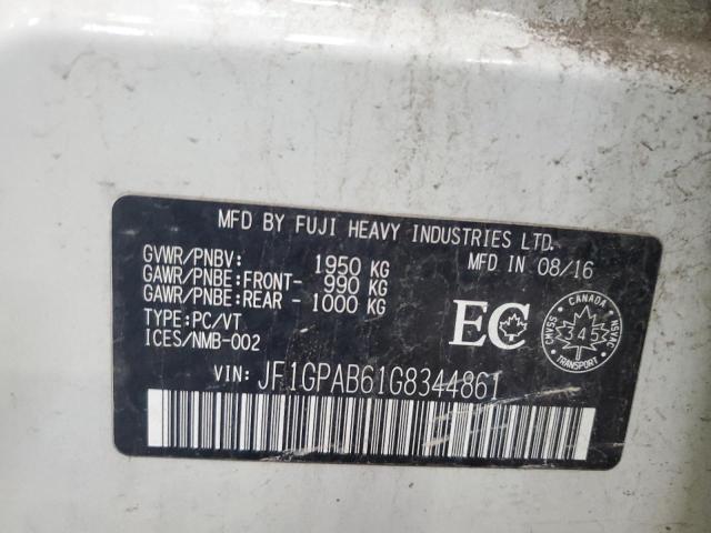 2016 SUBARU IMPREZA PR JF1GPAB61G8344861