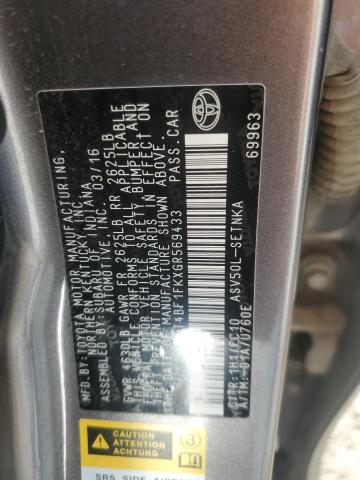 2016 TOYOTA CAMRY LE 4T4BF1FKXGR569433