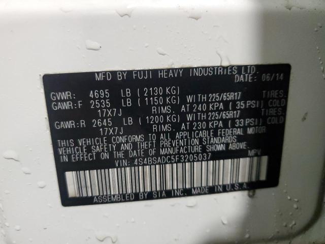 2015 SUBARU OUTBACK 2. - 4S4BSADC5F3205037