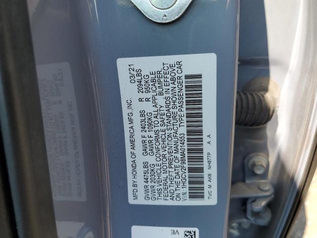 2021 HONDA ACCORD TOURING 1HGCV2F98MA014553