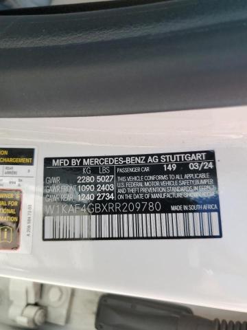 2024 MERCEDES-BENZ C 300 W1KAF4GBXRR209780