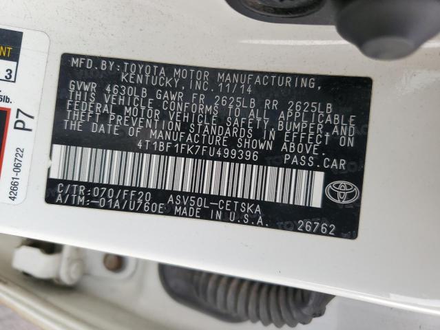 2015 TOYOTA CAMRY SE - 4T1BF1FK7FU499396