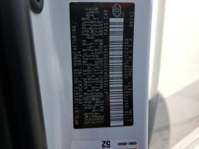 2025 TOYOTA CAMRY XSE 4T1DBADKXSU509341