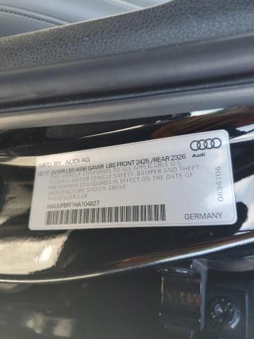 2017 AUDI A3 E-TRON PREMIUM WAUUPBFF1HA104827