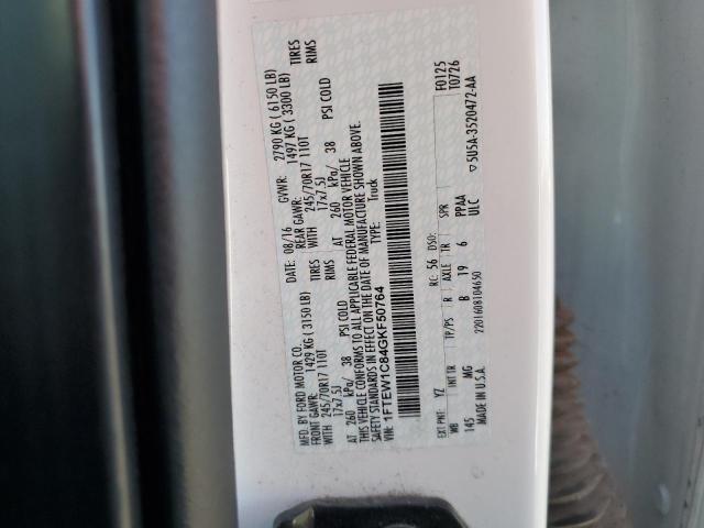 2016 FORD F150 SUPERCREW 1FTEW1C84GKF50764