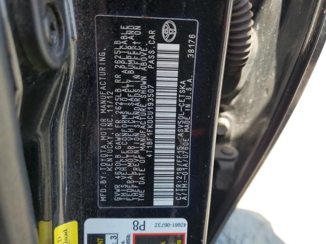 2012 TOYOTA CAMRY BASE - 4T1BF1FK0CU193507