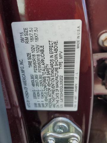 2016 ACURA RDX TECHNO 5J8TB3H53GL006202