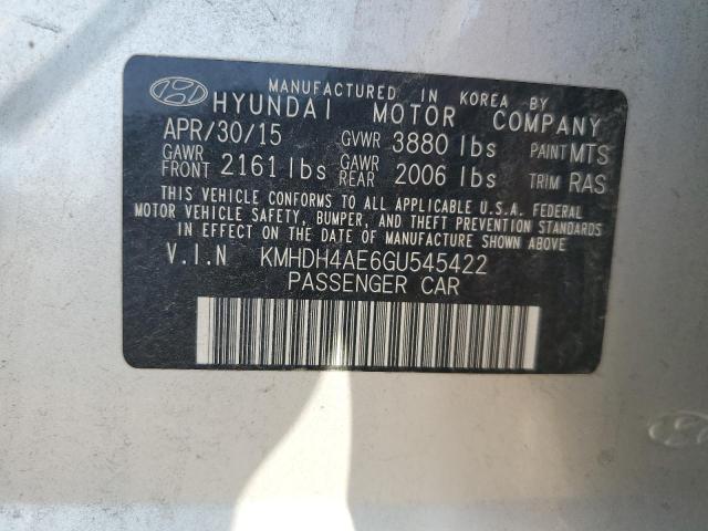 2016 HYUNDAI ELANTRA SE KMHDH4AE6GU545422