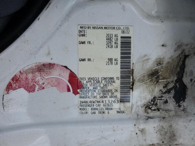 2022 NISSAN ALTIMA SL 1N4BL4EW7NN413263