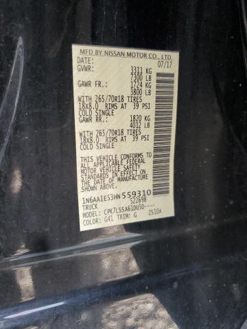 2017 NISSAN TITAN SV 1N6AA1E53HN559310
