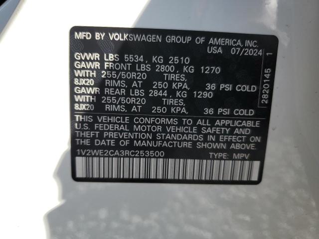 2024 VOLKSWAGEN ATLAS CROSS SPORT SE 1V2WE2CA3RC253500