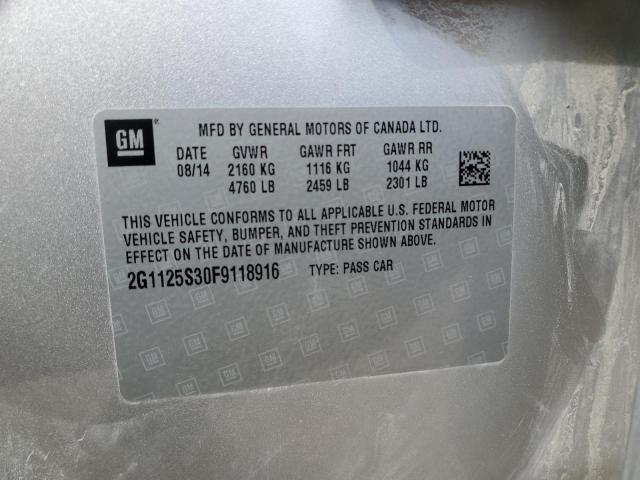 2015 CHEVROLET IMPALA LT - 2G1125S30F9118916