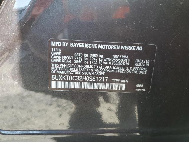 2017 BMW X5 XDR40E 5UXKT0C32H0S81217