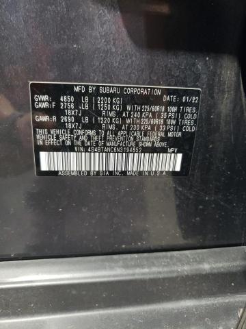 2022 SUBARU OUTBACK LI 4S4BTANC6N3194852