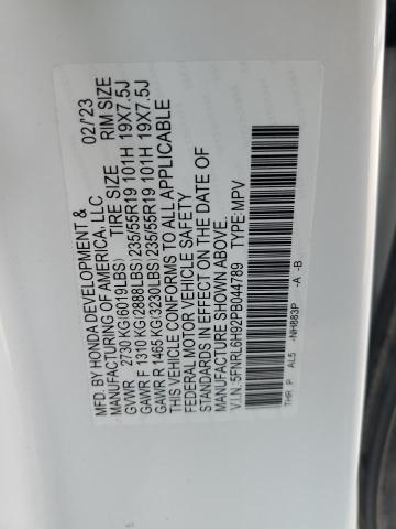 2023 HONDA ODYSSEY ELITE 5FNRL6H92PB044789