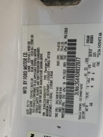 2013 LINCOLN MKZ - 3LN6L2GK4DR822077