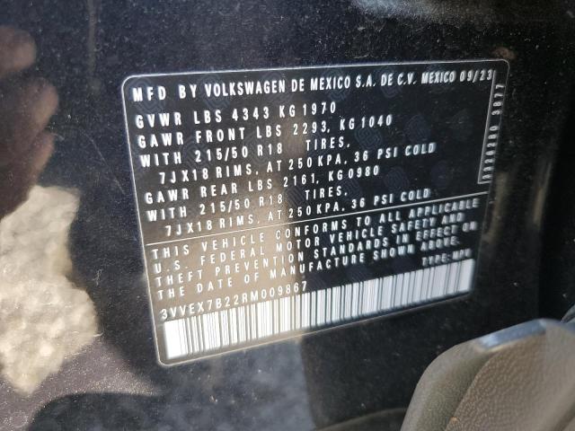 2024 VOLKSWAGEN TAOS SE 3VVEX7B22RM009867