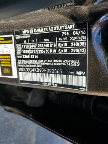 2016 MERCEDES-BENZ GLC 300 4M WDC0G4KB9GF090865