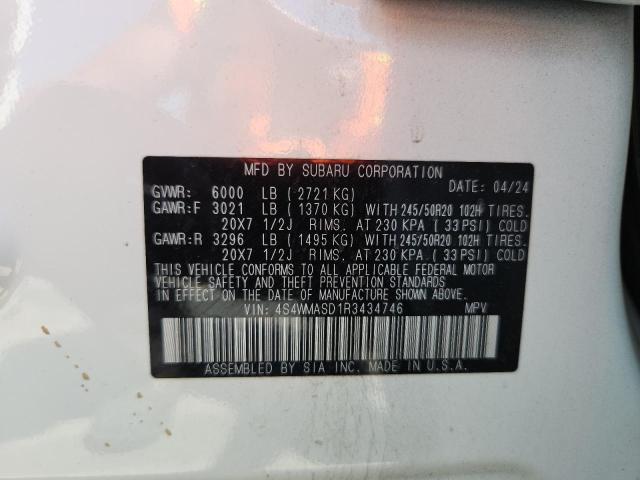 2024 SUBARU ASCENT LIMITED 4S4WMASD1R3434746