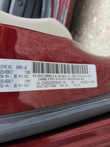 2019 DODGE GRAND CARA 2C4RDGCG7KR759170