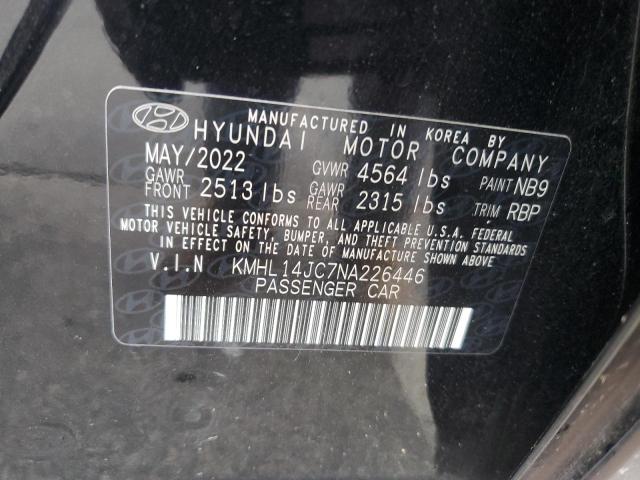 2022 HYUNDAI SONATA KMHL14JC7NA226446