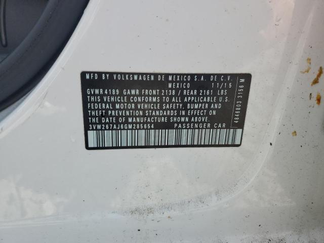 2016 VOLKSWAGEN JETTA S - 3VW267AJ6GM285654