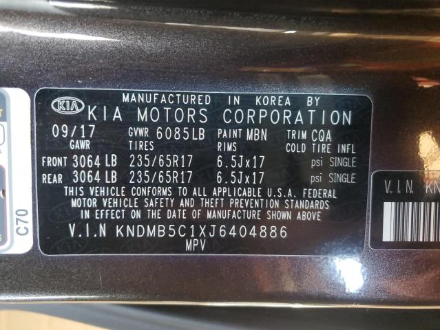 2018 KIA SEDONA LX KNDMB5C1XJ6404886