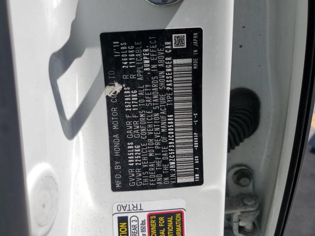 2018 HONDA CLARITY TO JHMZC5F39JC005886