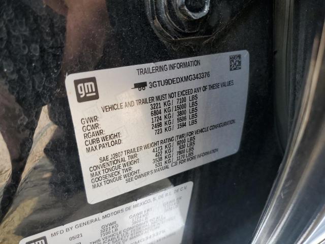 2021 GMC SIERRA K15 3GTU9DEDXMG343376