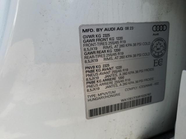 2024 AUDI Q3 PREMIUM - WA1DECF33R1025787