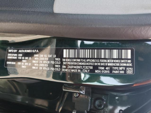 2020 ALFA ROMEO STELVIO TI ZASPAKBN7L7C82768