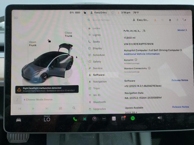 2023 TESLA MODEL 3 5YJ3E1EA9PF578518